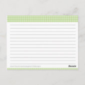 Carte de recette Fête des mariées (Dos)