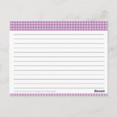 Carte de recette Fête des mariées (Dos)