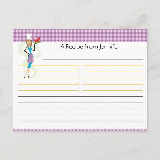 Carte de recette Fête des mariées (Devant)