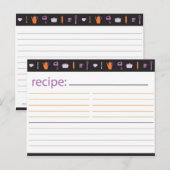 Carte de recette Fête des mariées (Devant / Derrière)