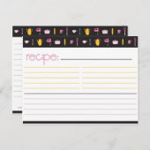 Carte de recette Fête des mariées (Devant / Derrière)