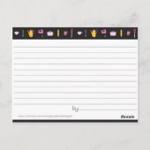 Carte de recette Fête des mariées (Dos)