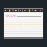 Carte de recette Fête des mariées<br><div class="desc">Commencez la mariée avec une collection de recettes de tous ses invités de douche. Inclure cette carte de recette dans l'invitation à la douche nuptiale correspondante.</div>