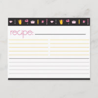 Carte de recette Fête des mariées