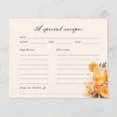 Carte de recette Fête des mariées Aperol Spritz (Devant)