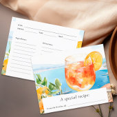 Carte de recette Fête des mariées Aperol Spritz Am
