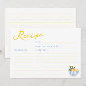 Carte de recette Fête des mariées aux citrons mode (Devant / Derrière)