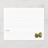 Carte de recette Fête des mariées aux noisettes (Dos)