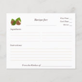 Carte de recette Fête des mariées aux noisettes (Devant)