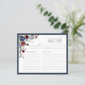 Carte de recette Fête des mariées bleu Bourgogne d (Debout devant)