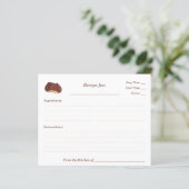 Carte de recette Fête des mariées châtaigne (Debout devant)