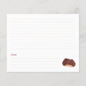 Carte de recette Fête des mariées châtaigne (Dos)