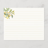 Carte de recette Fête des mariées citron (Dos)