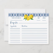 Carte de recette Fête des mariées citron bleu ital (Devant)