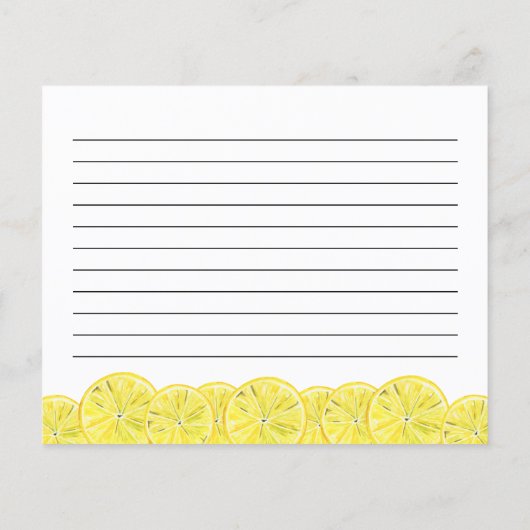 Carte de recette Fête des mariées Citrus citron (Dos)