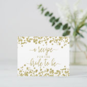 Carte de recette Fête des mariées Confetti Blanc & (Debout devant)