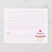 Carte de recette Fête des mariées Cupcake (Dos)