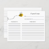 Carte de recette Fête des mariées d'abeille (Devant / Derrière)