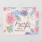 Carte de recette Fête des mariées de bouquet de pr (Devant / Derrière)