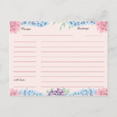 Carte de recette Fête des mariées de bouquet de pr (Dos)