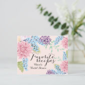 Carte de recette Fête des mariées de bouquet de pr (Debout devant)