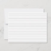 Carte de recette Fête des mariées de chute dans l' (Dos)