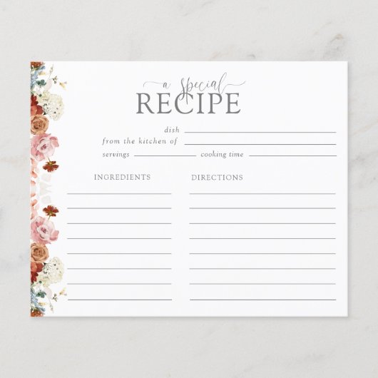 Carte de recette Fête des mariées de fleurs d'aqua (Devant)