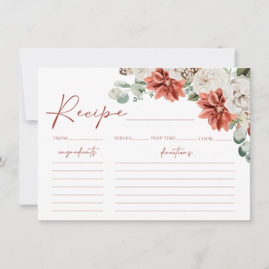 Carte de recette Fête des mariées de Noël d'hiver  (Devant)