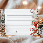 Carte de recette Fête des mariées de Noël Floral