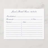 Carte de recette Fête des mariées de plage de Star (Dos)