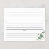 Carte de recette Fête des mariées Eucalyptus (Dos)