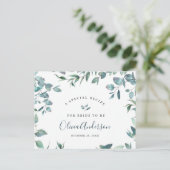 Carte de recette Fête des mariées Eucalyptus coule (Debout devant)