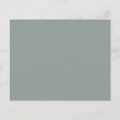 Carte de recette Fête des mariées Eucalyptus Green (Dos)