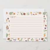 Carte de recette Fête des mariées fleur sauvage (Devant)