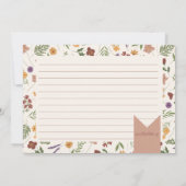 Carte de recette Fête des mariées fleur sauvage (Dos)