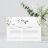 Carte de recette Fête des mariées fleur sauvage (Debout devant)