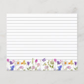 Carte de recette Fête des mariées fleur sauvage (Dos)