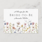 Carte de recette Fête des mariées Fleur sauvage aq (Devant)