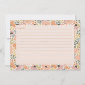 Carte de recette Fête des mariées florale (Devant)