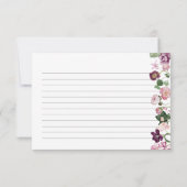 Carte de recette Fête des mariées florale (Dos)