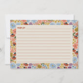 Carte de recette Fête des mariées florale (Devant)