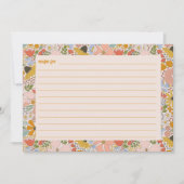 Carte de recette Fête des mariées florale (Devant)