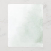 Carte de recette Fête des mariées florale rose ver (Dos)