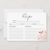 Carte de recette Fête des mariées Mimosa rose (Devant)