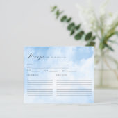 Carte de recette Fête des mariées nuages (Debout devant)