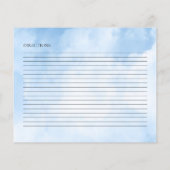 Carte de recette Fête des mariées nuages (Dos)