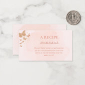 Carte de recette Fête des mariées papillons (Devant/Arrière en situation)