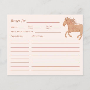 Carte de recette Fête des mariées rose cowgirl