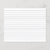 Carte de recette Fête des mariées simple (Dos)