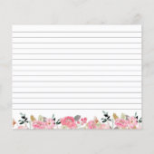 Carte de recette Fête des mariées Tea Party (Dos)